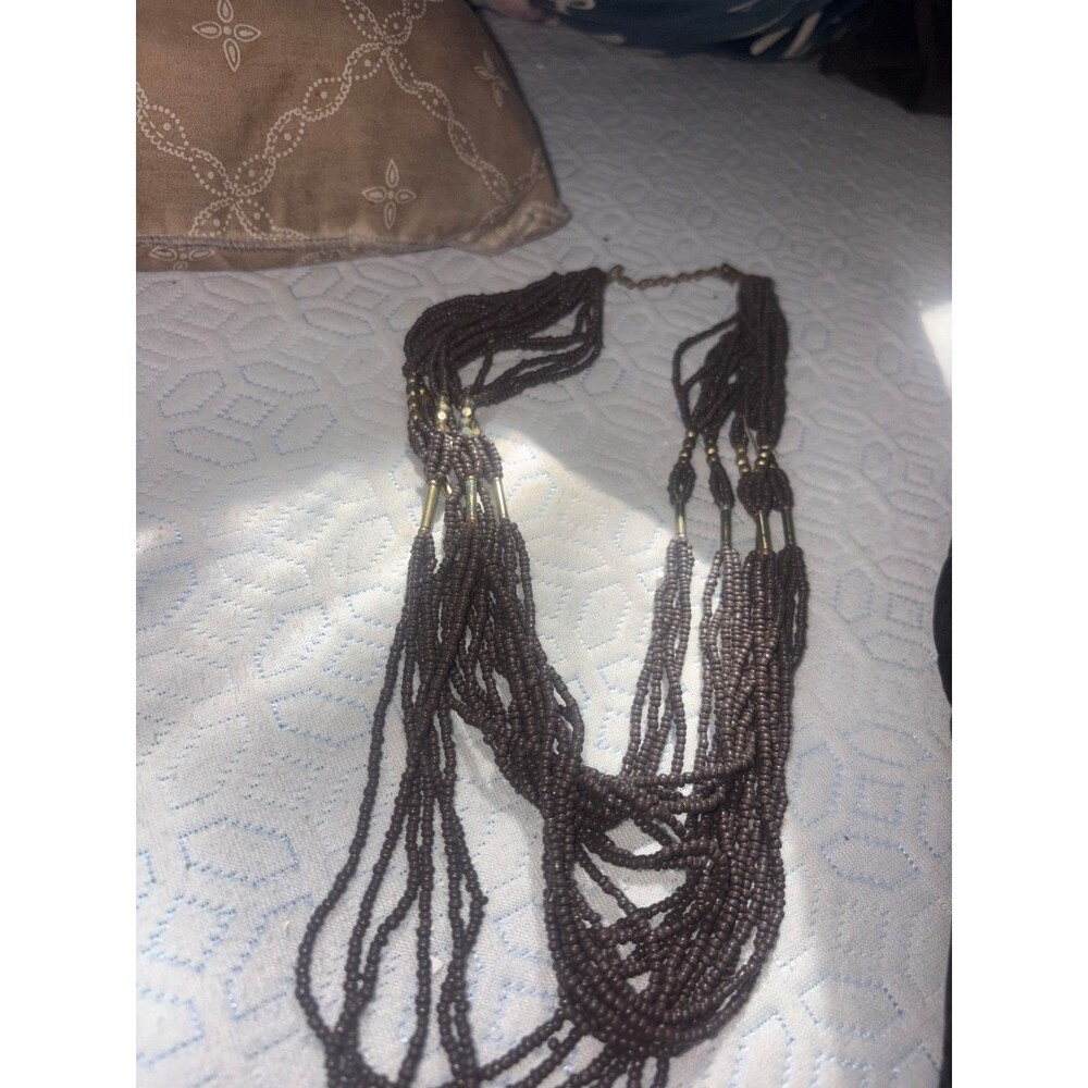 multistranded sead bead vintage necklace